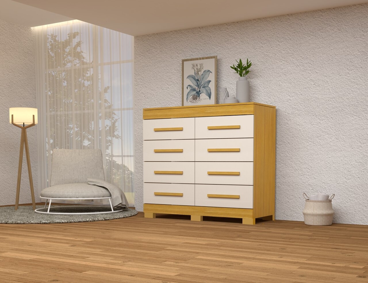 Comoda Nalu 8 Gavetas ACP