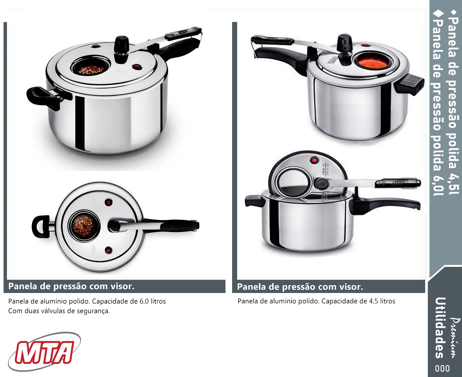 Panela de Pressao Simples 4,5l MTA