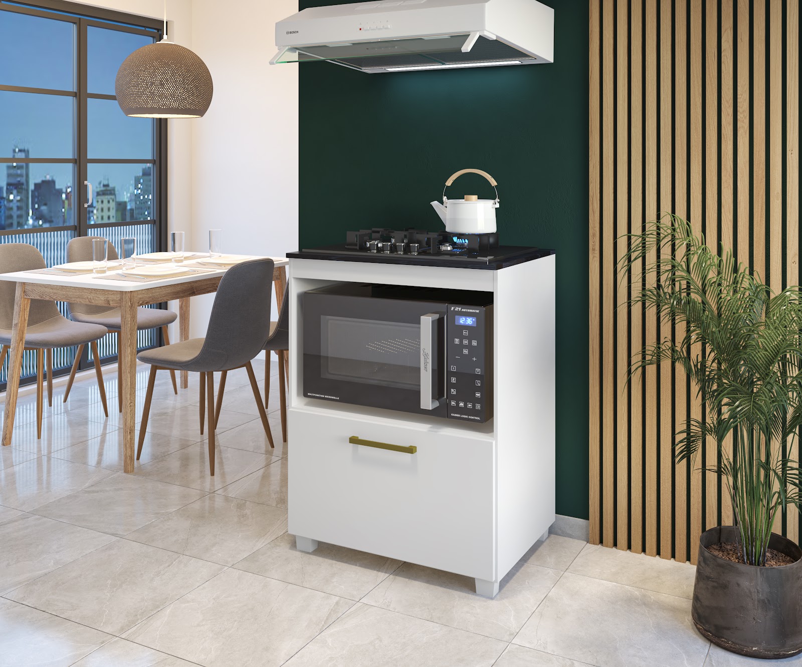 Balcao para Cooktop Turim Fiorello