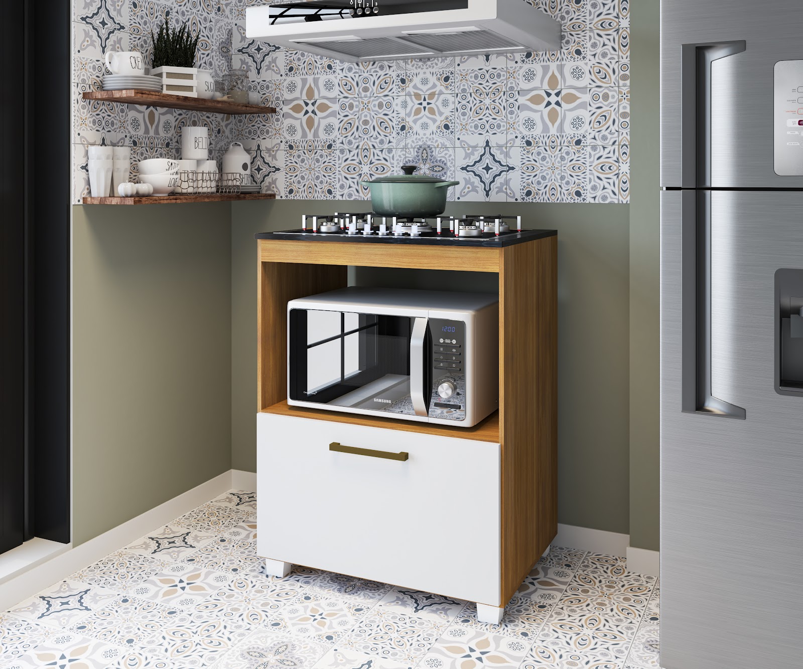 Balcao para Cooktop Slim Fiorello