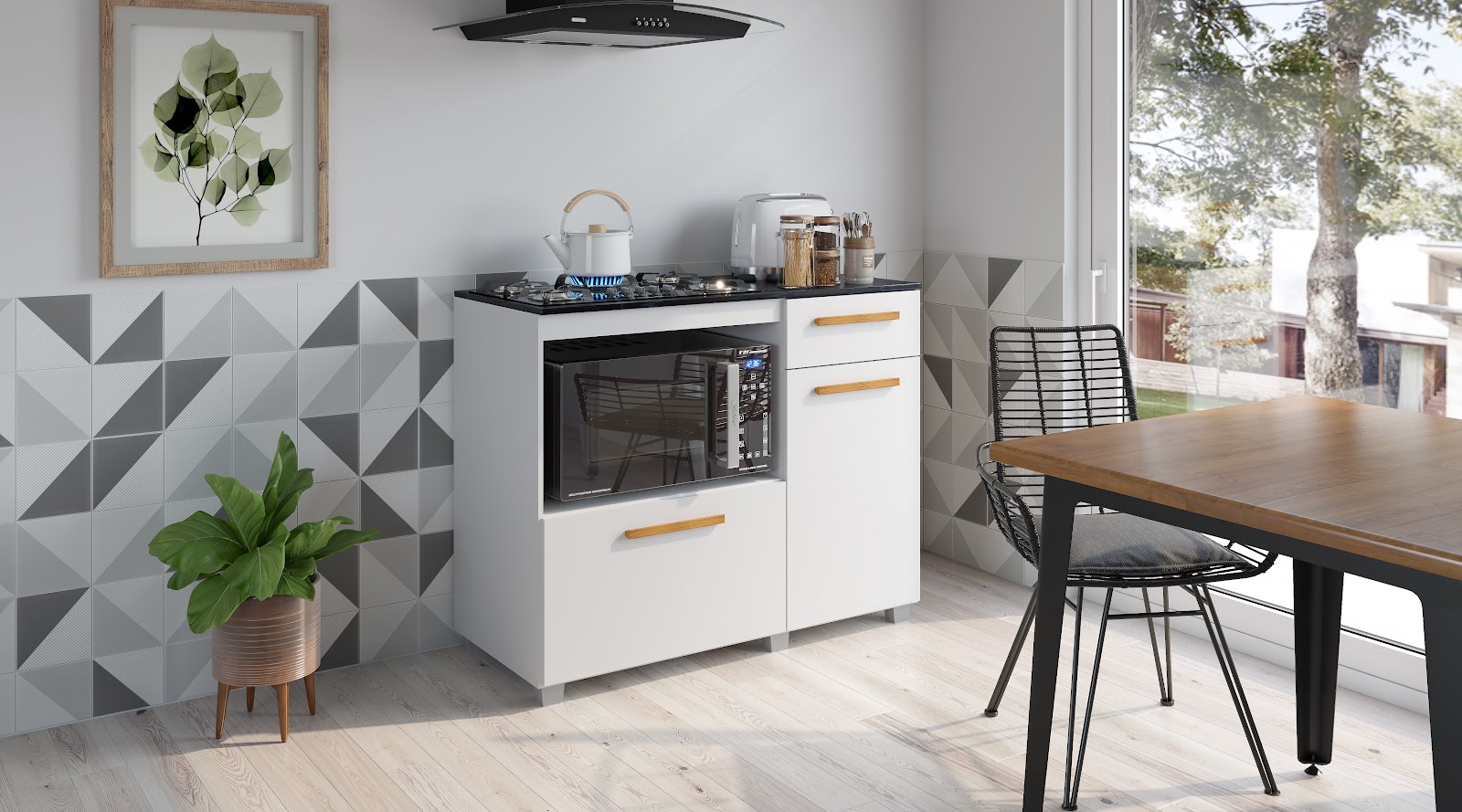 Balcao para Cooktop Gold Fiorello