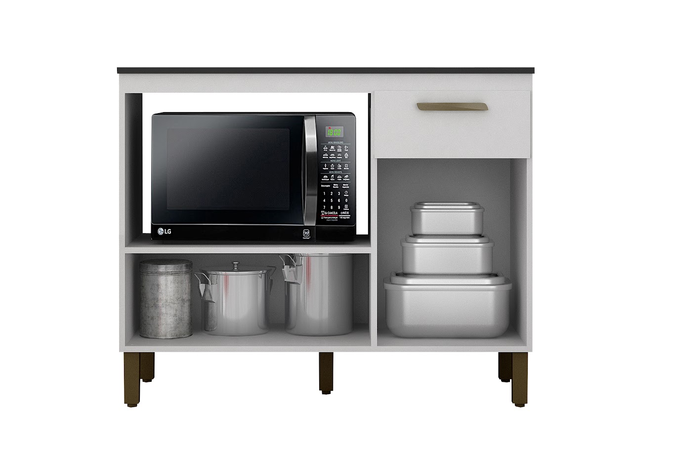 Balcao para Cooktop 1,05cm Teresina Valdemoveis - Imagem 2