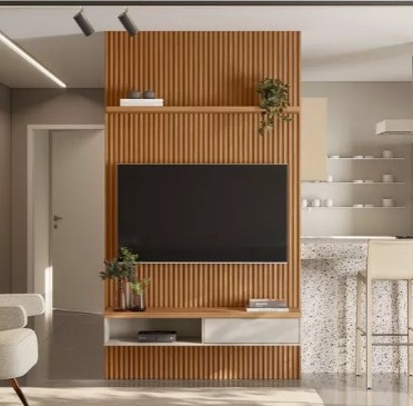 PAINEL RIPADO MODULAR 1,40mts NATURE/OFF - LINEA