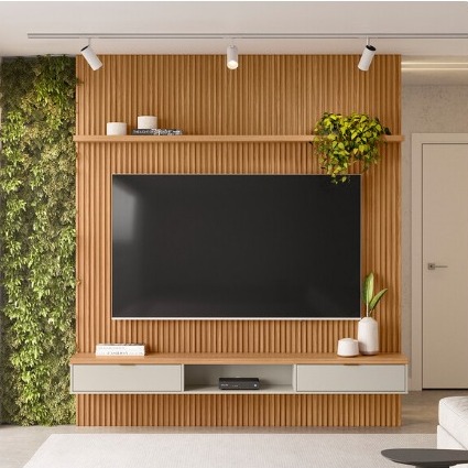 PAINEL RIPADO MODULAR 2,20mts NATURE/OFF -LINEA
