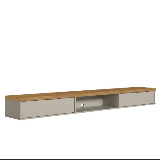 NICHO MODULAR BANCADA SUSPENSA NATURE/OFF - LINEA 2,20CM
