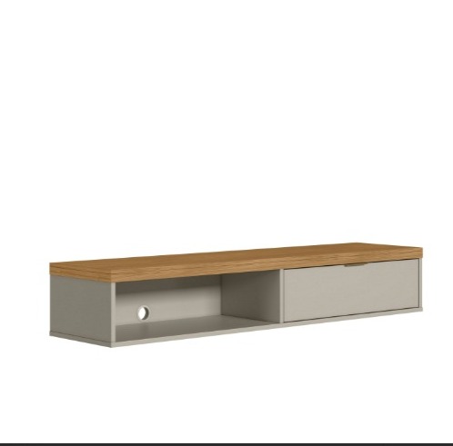 NICHO MODULAR BANCADA SUSPENSA NATURE/OFF - LINEA 1,40CM