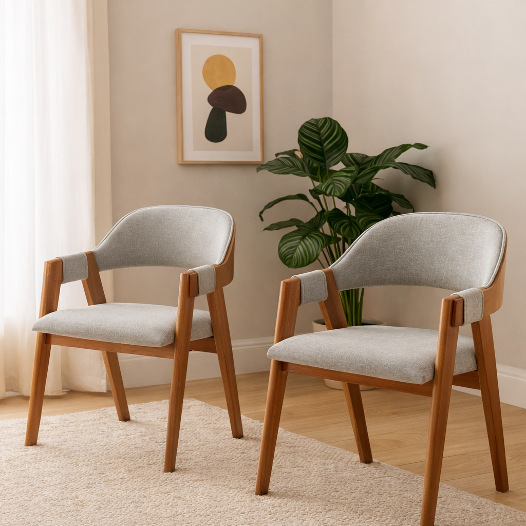 Cadeira Perola Linho Jv Decor