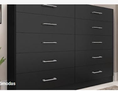 COMODA CARIBE PRETO - FELICCIA 1,20