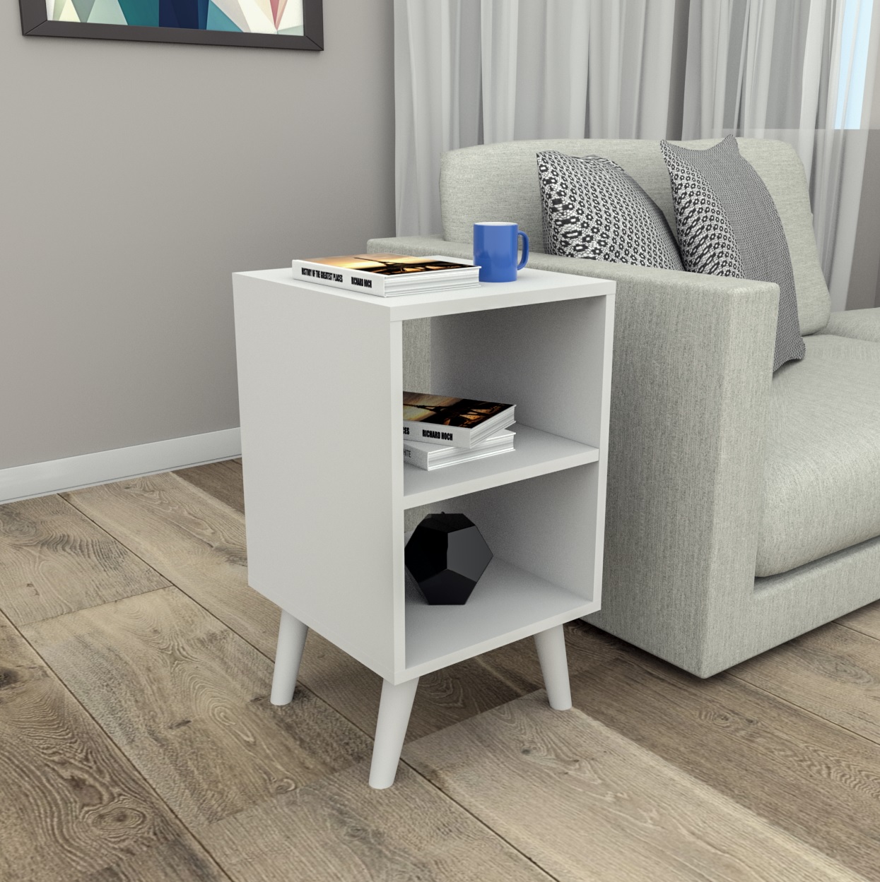 Mesa Lateral com 2 Nichos Appunto