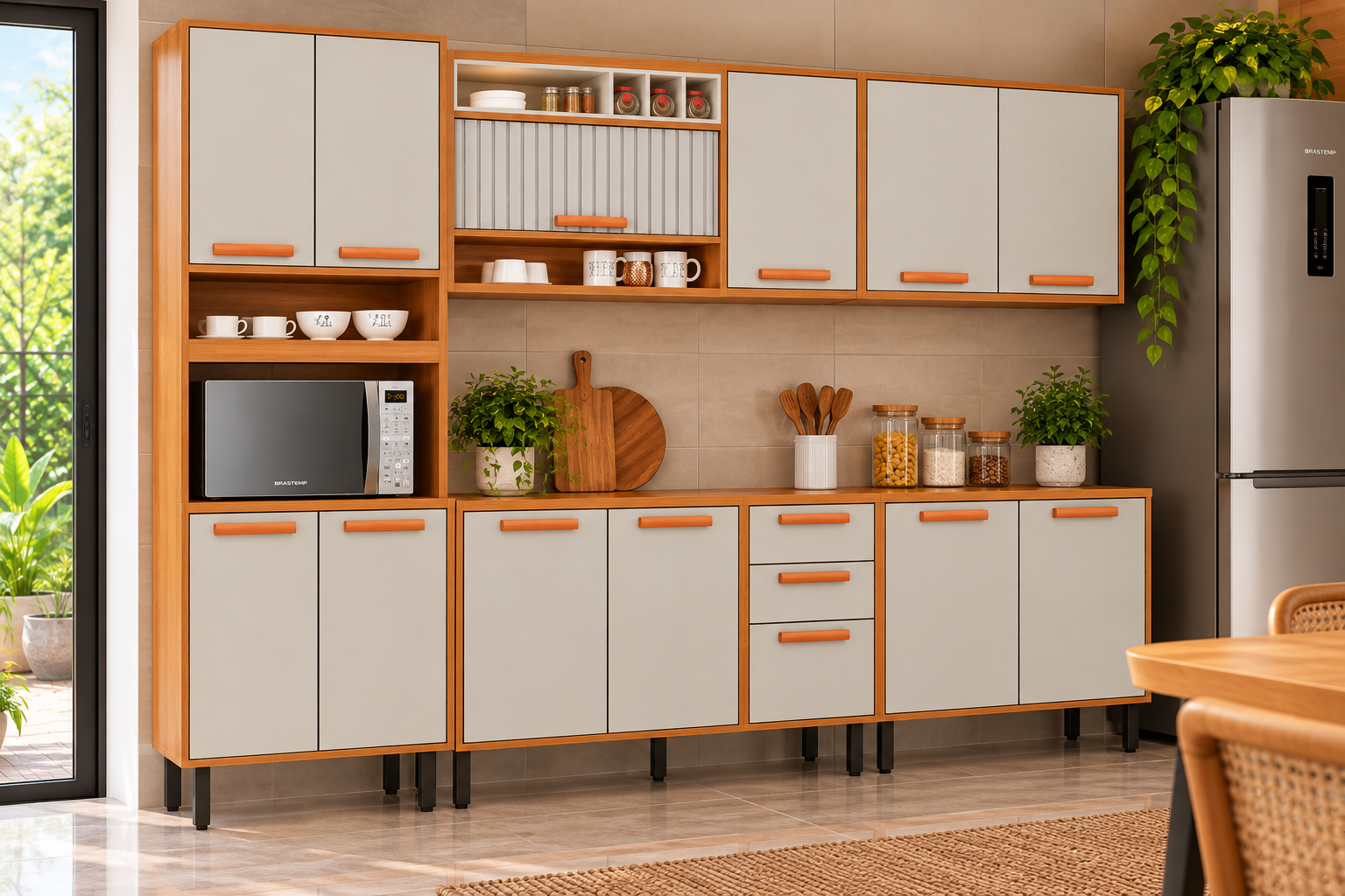 COZINHA NAPOLES COMPLETA ( 5 PEÇAS ) 2,70CM - ITATIAIA