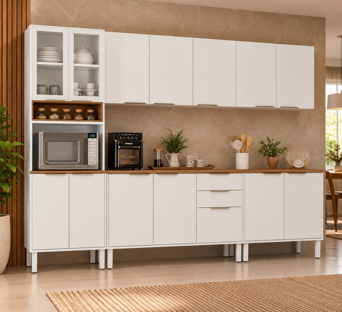 COZINHA RENOVA ( 5 PEÇAS ) 2,70M ( BRANCO ) - ITATIAIA