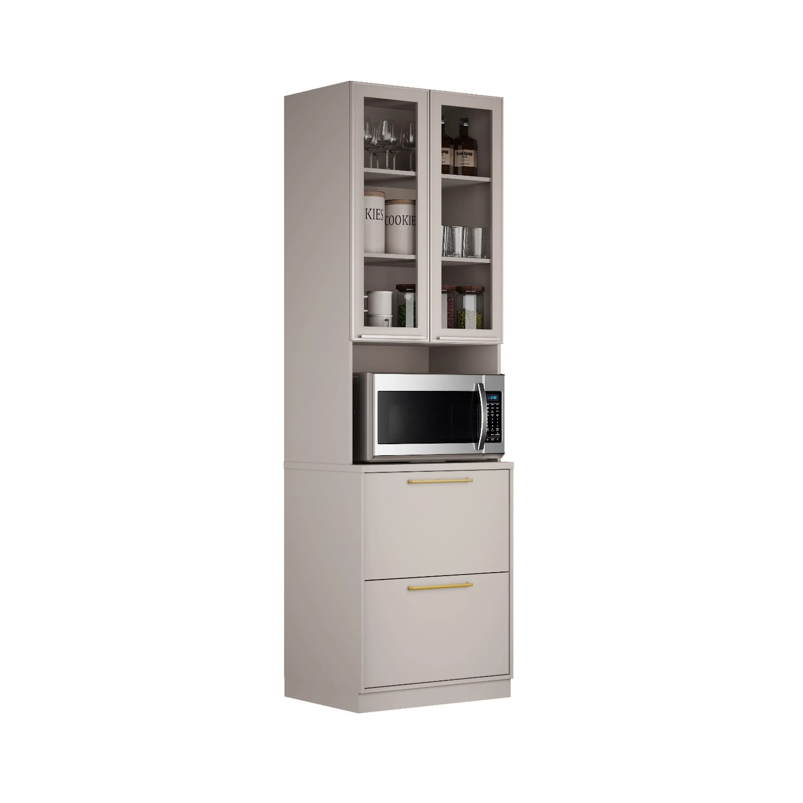PANELEIRO ESSENCE 0,70M ( FENDI / GRIS ) - ITATIAIA - Imagem 2